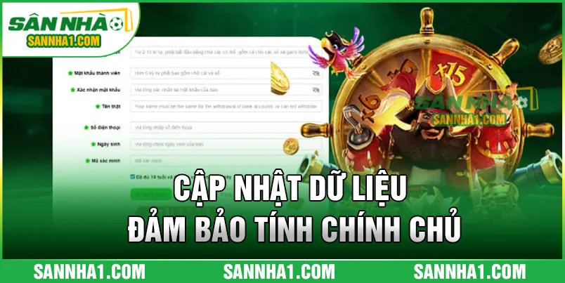 Cập nhật dữ liệu đảm bảo tính chính chủ